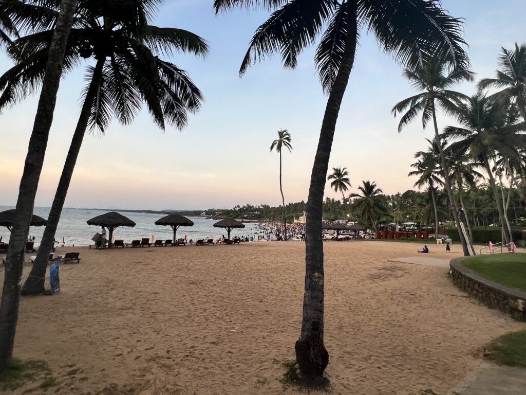 Ashoka beach and the Leela property in one picture.