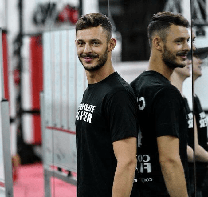 Danilo Dash Creati smiling during a training session.