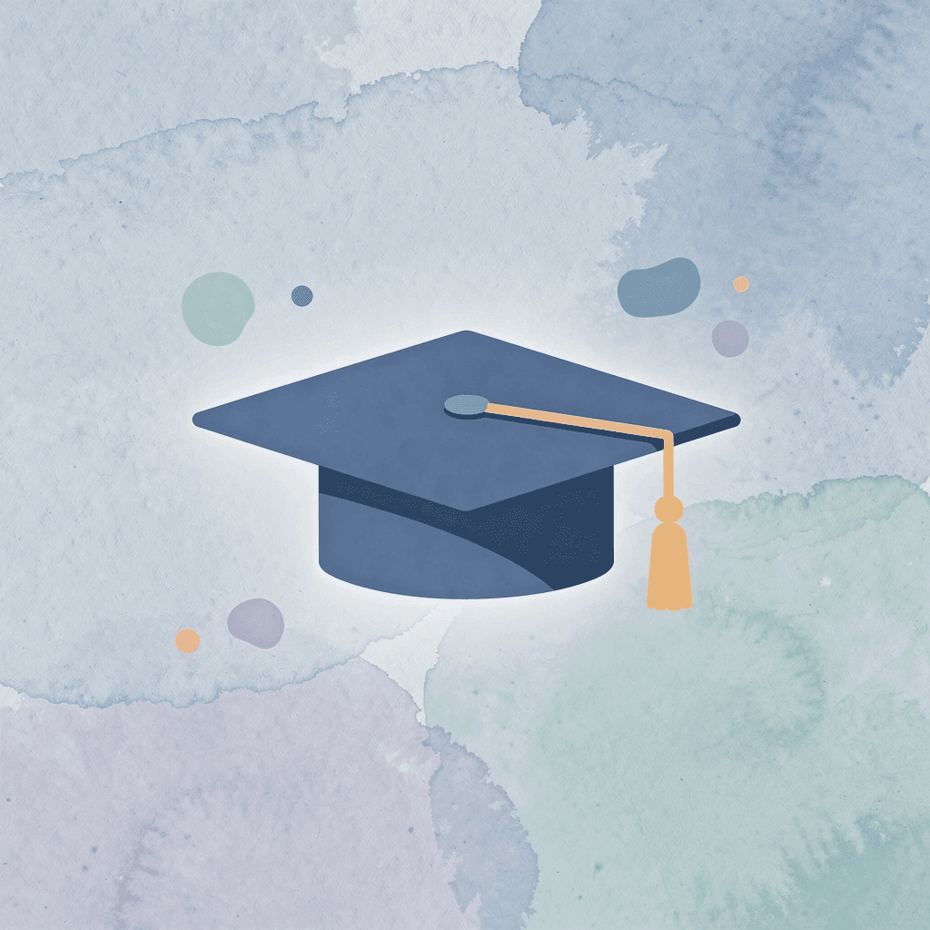 Graduation cap icon representing educational excellence