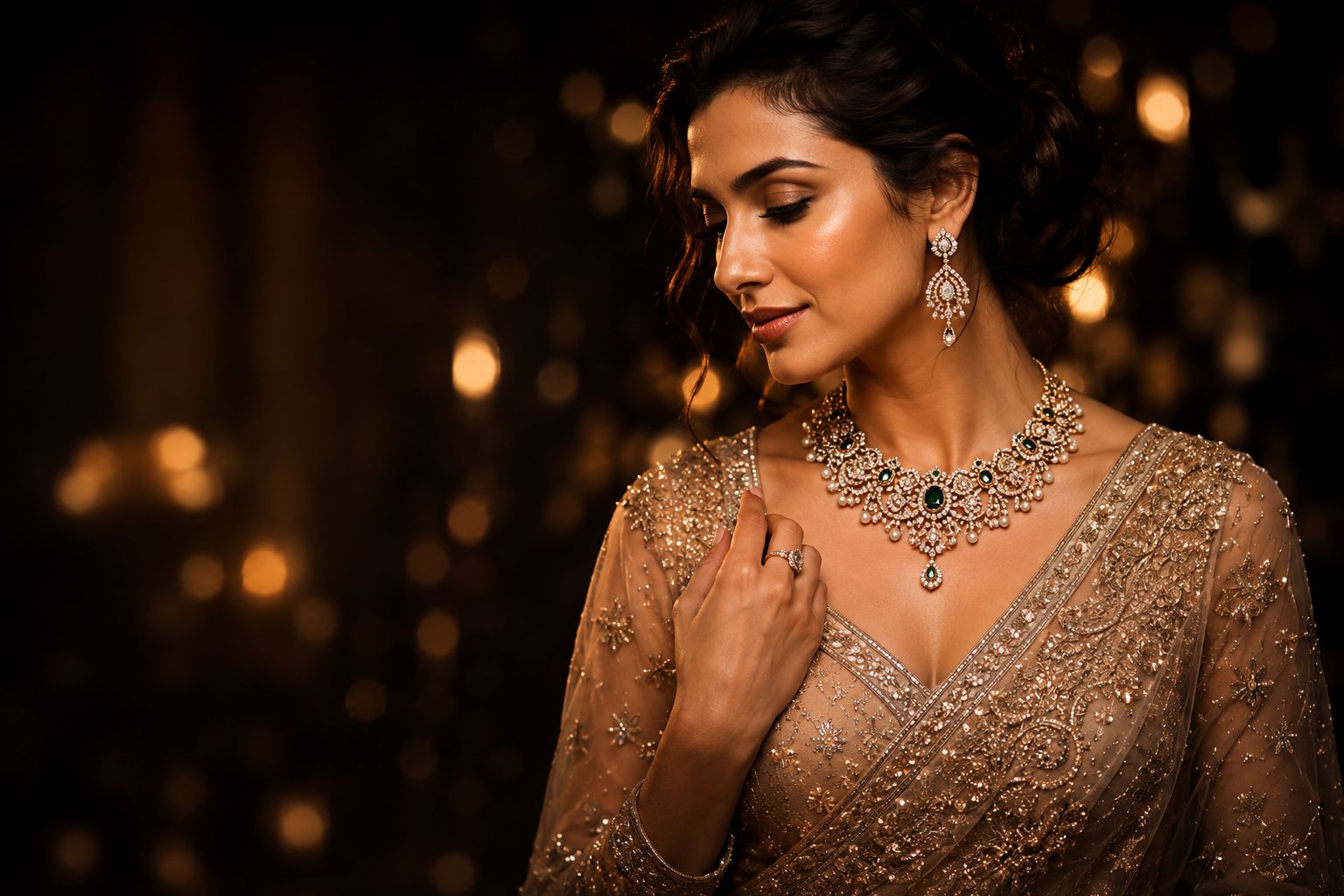 Luxury gold jewellery background Kapoor Jewellers Ghaziabad