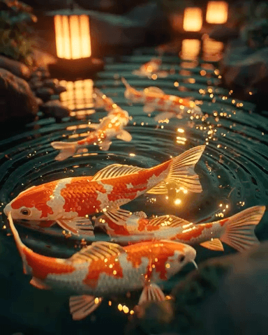 koi after dark Apple Watch collection header image featuring summer.