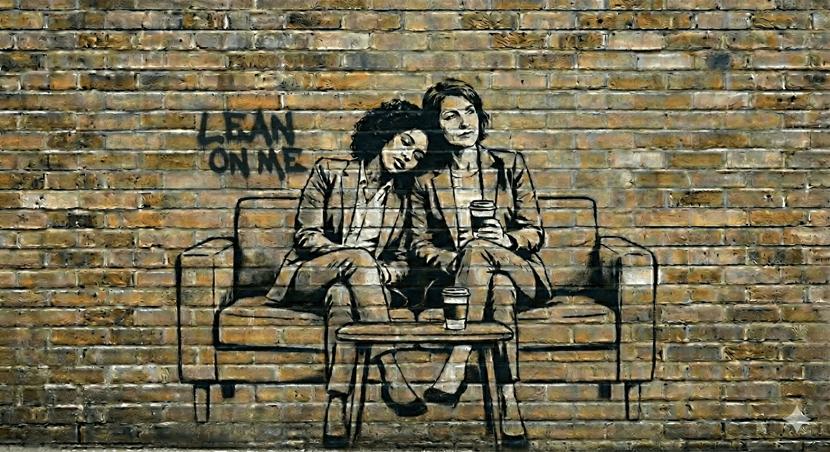 two women leaning on eachother for comfort