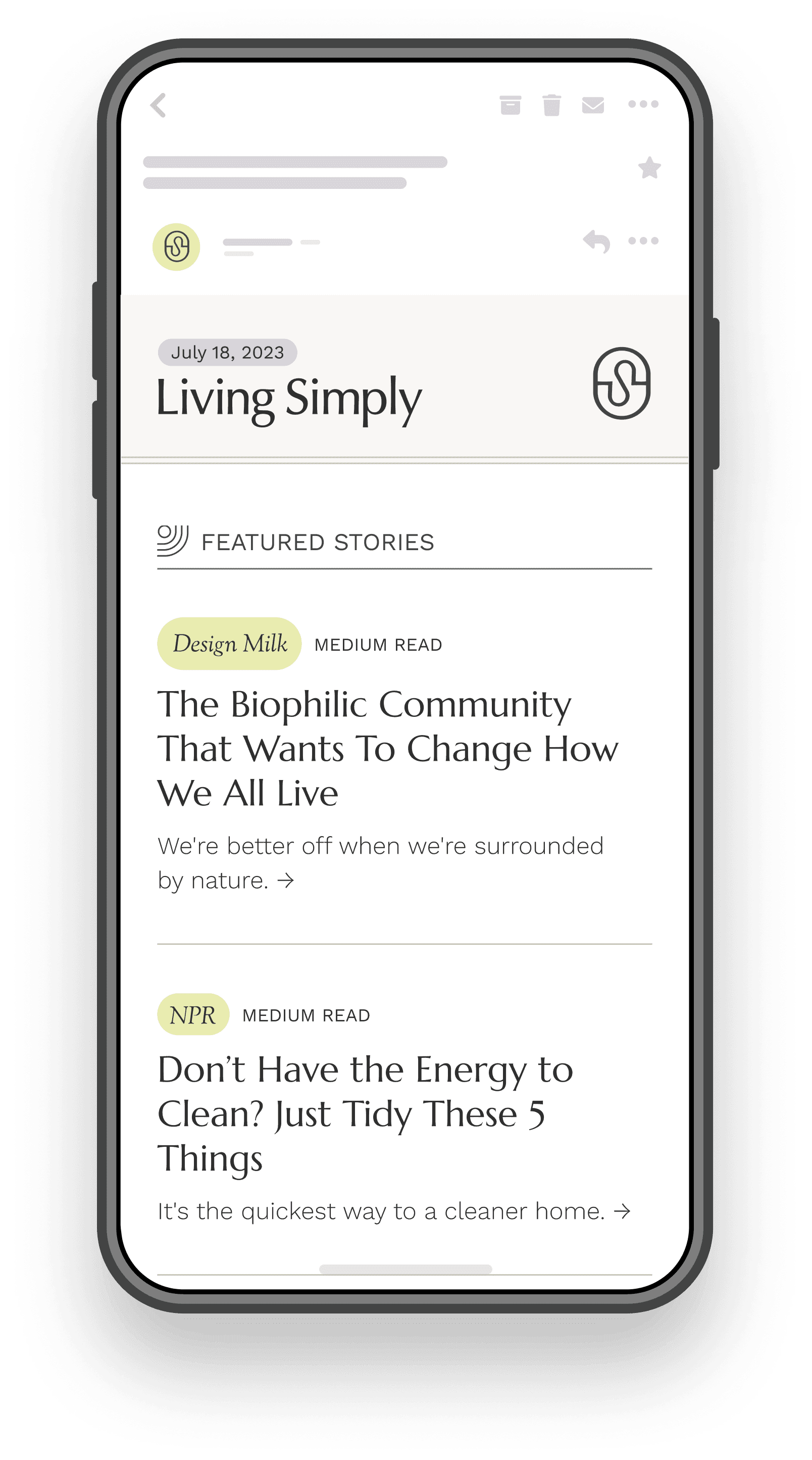 House Outlook daily email