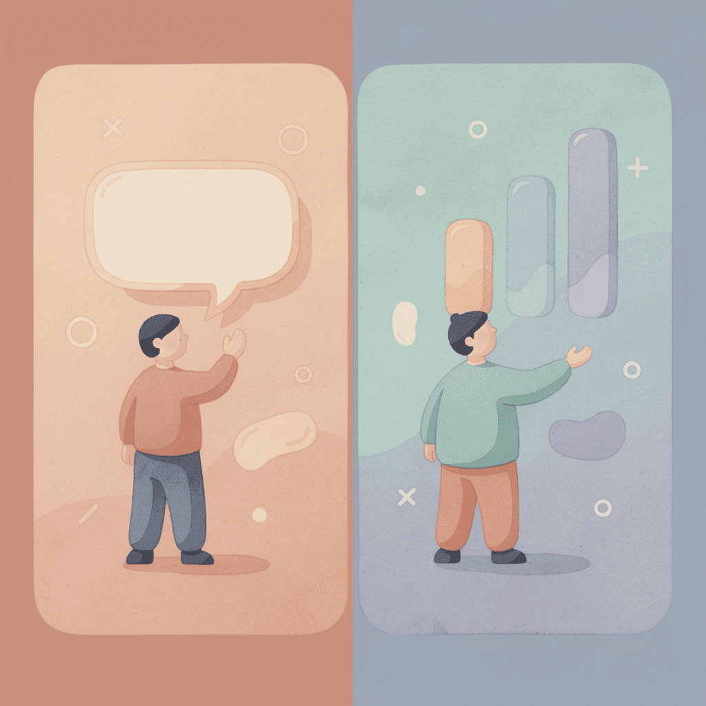 Split scene showing excessive workouts versus quality training with proper recovery