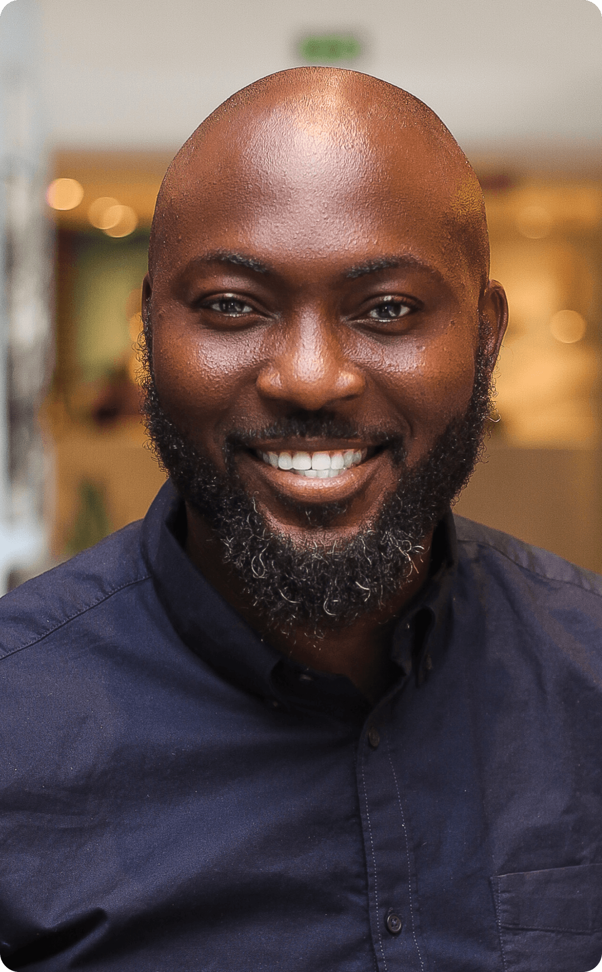 Portrait of portfolio creator – front view