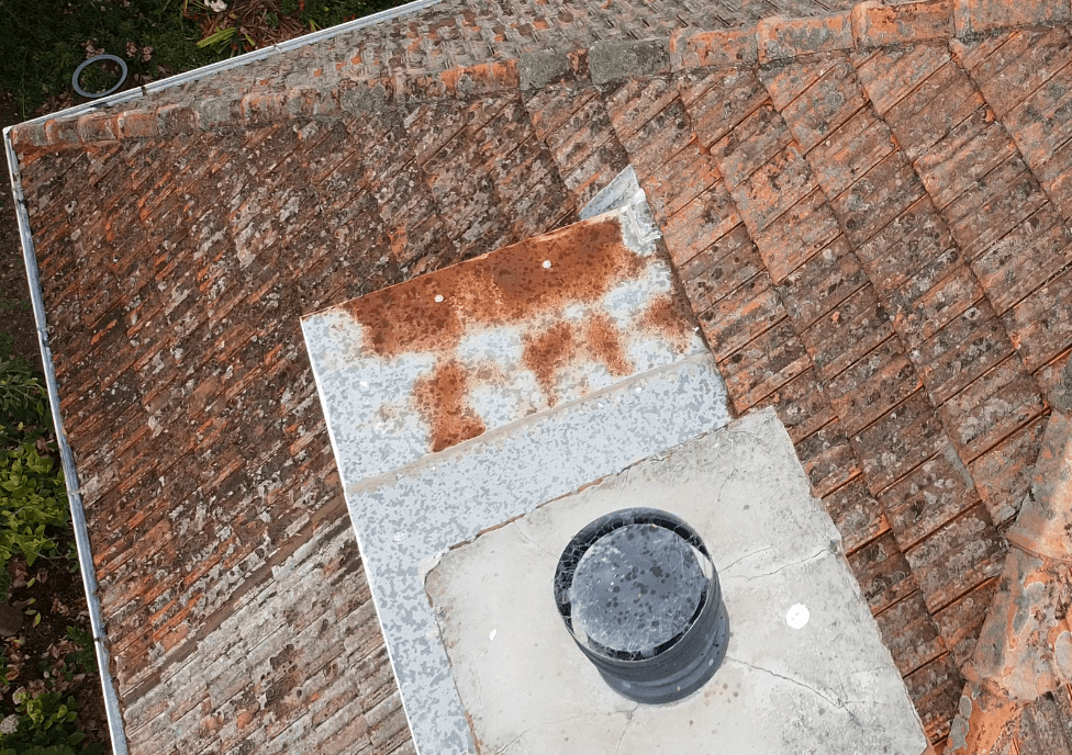 Roof Inspection Rusted Roof