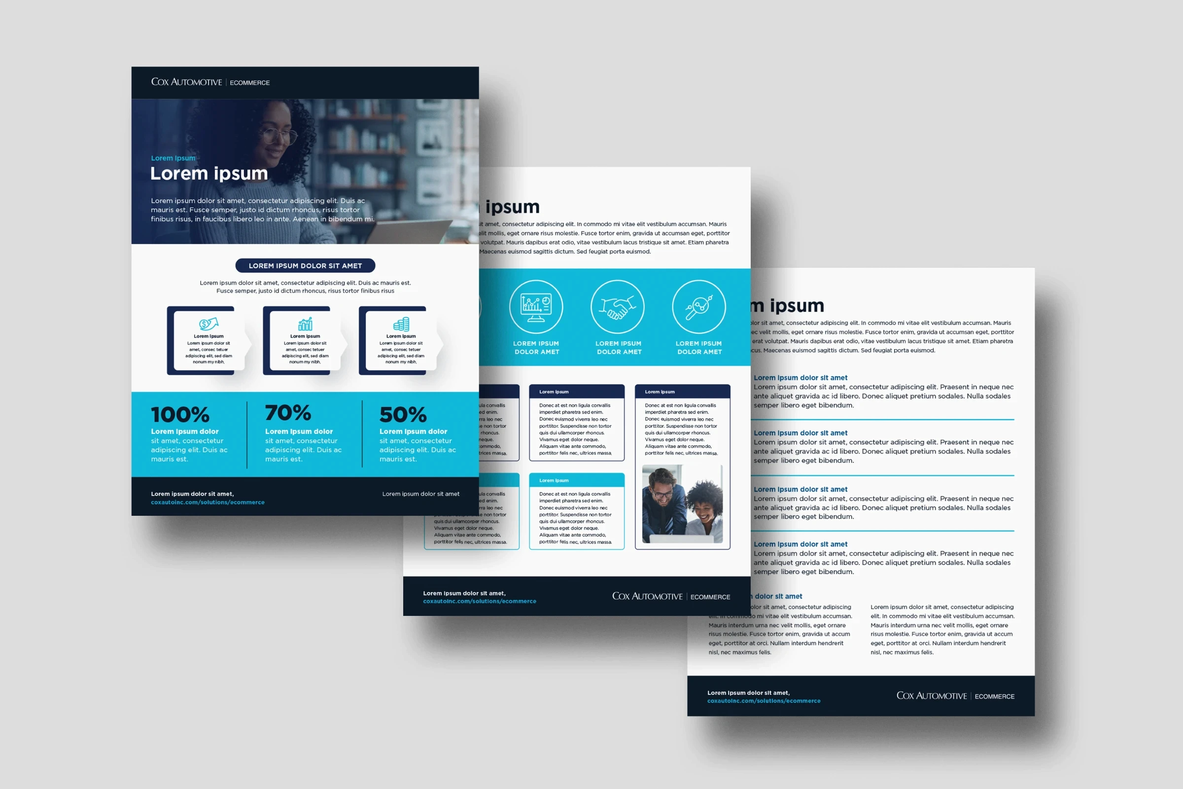 Brochure design templates for Cox Automotive