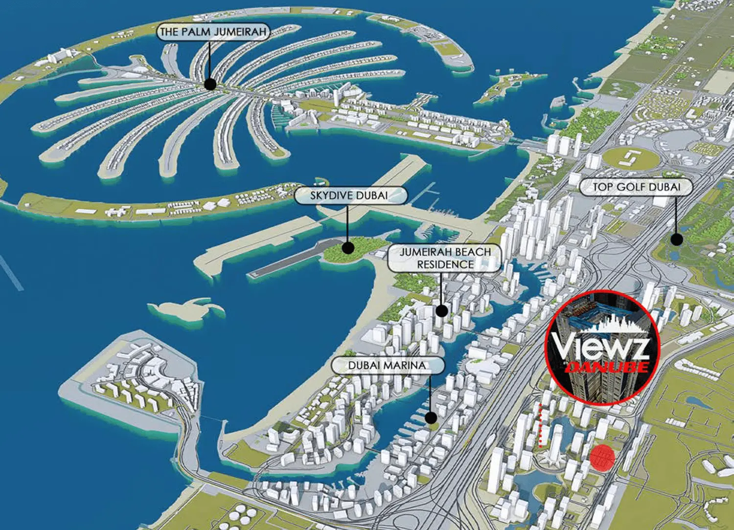 viewz danube location map