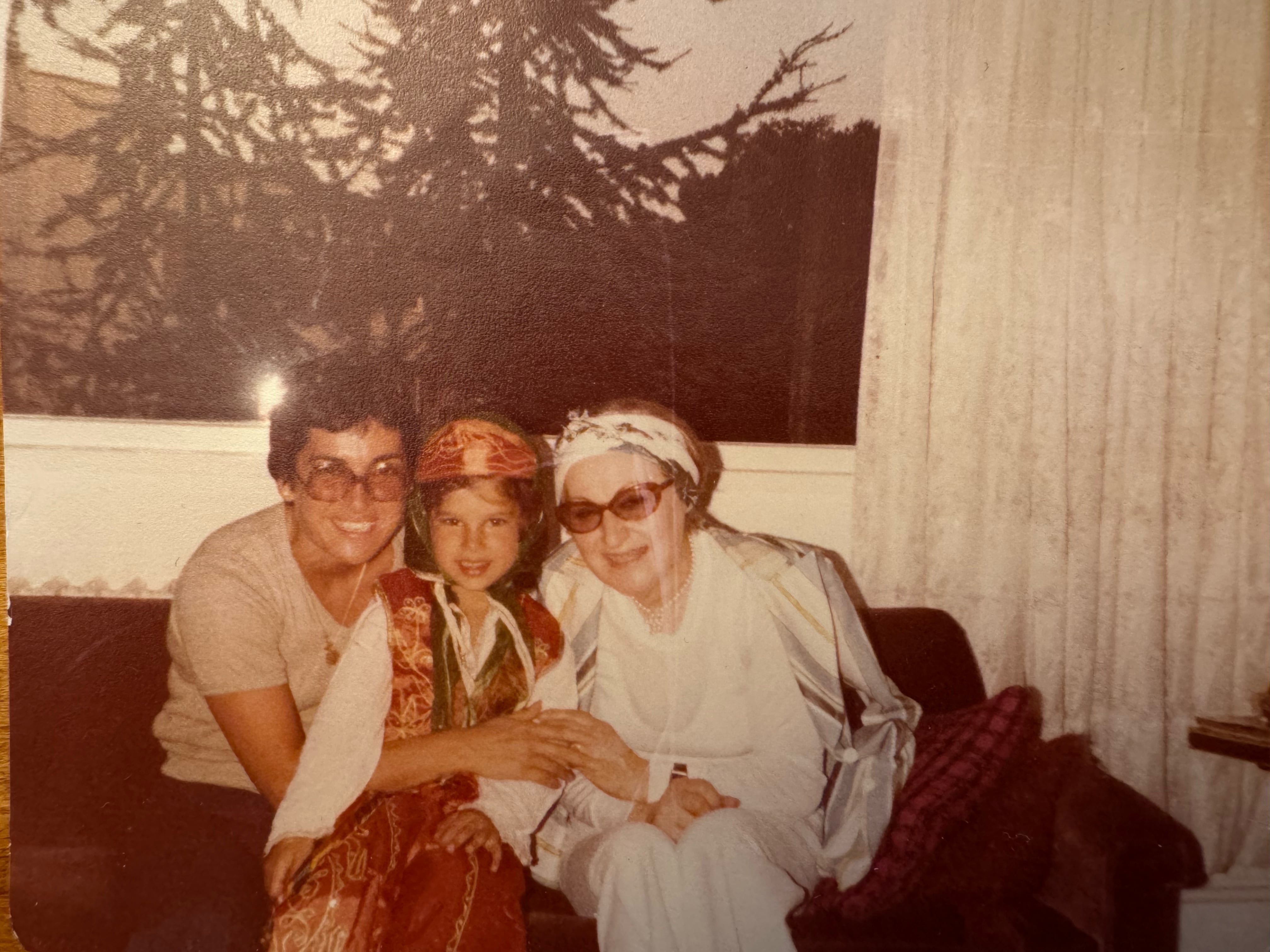 A photo of my mother, myself at 4, and my grandmother, posing. Circa 1979.