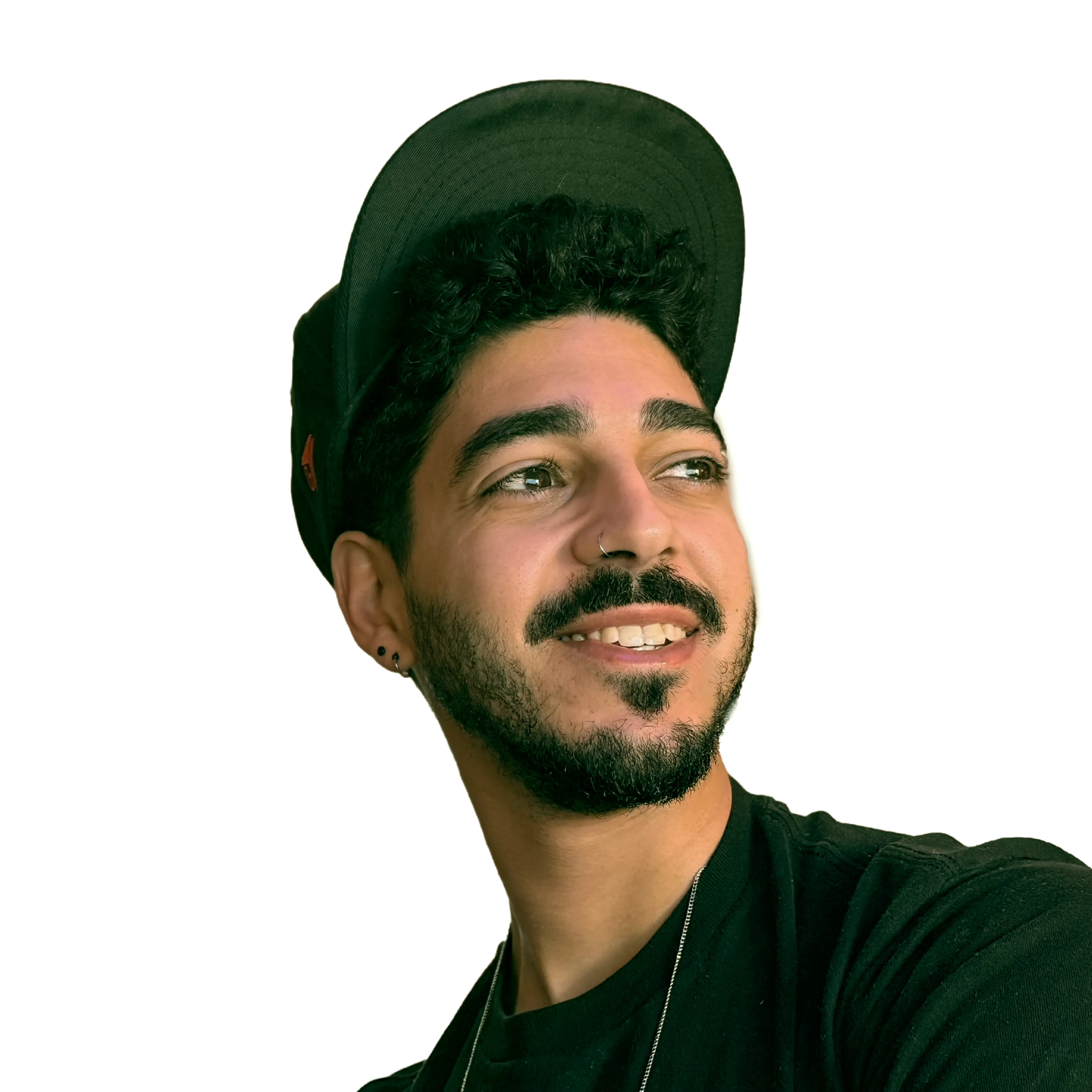 daniel vinam on a white background smiling