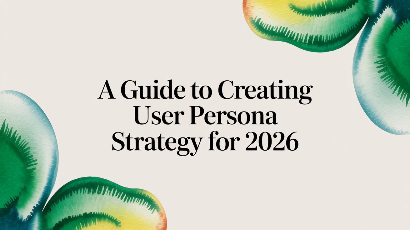 A Guide to Creating User Persona Strategy for 2026