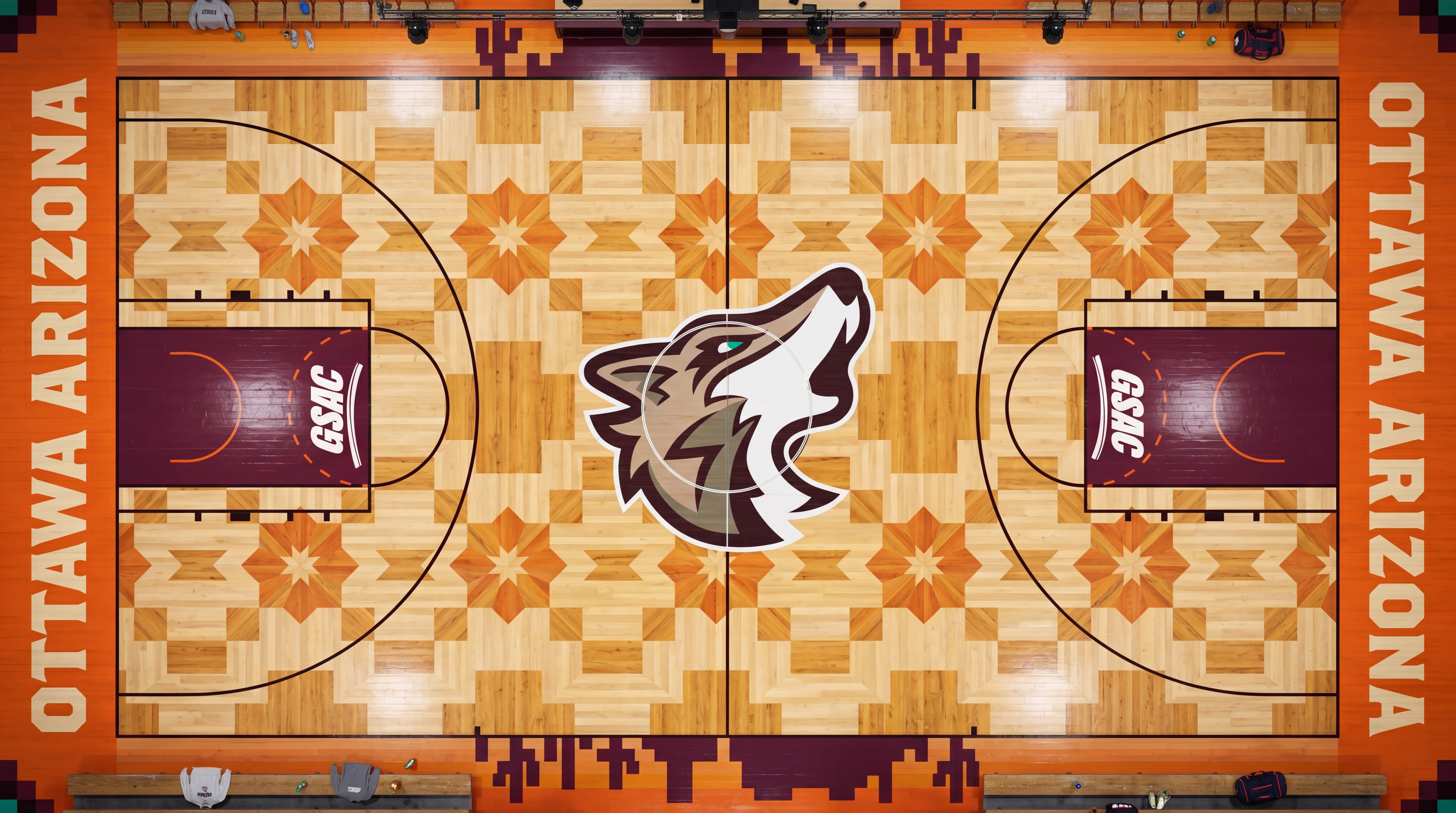 OUAZ home basketball court design