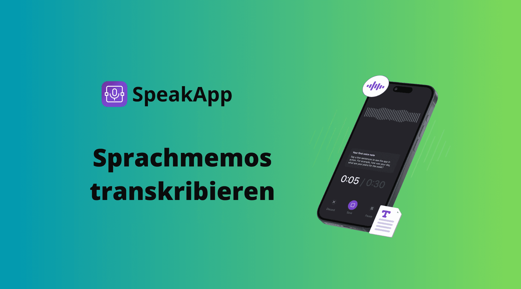 Sprachmemos transkribieren