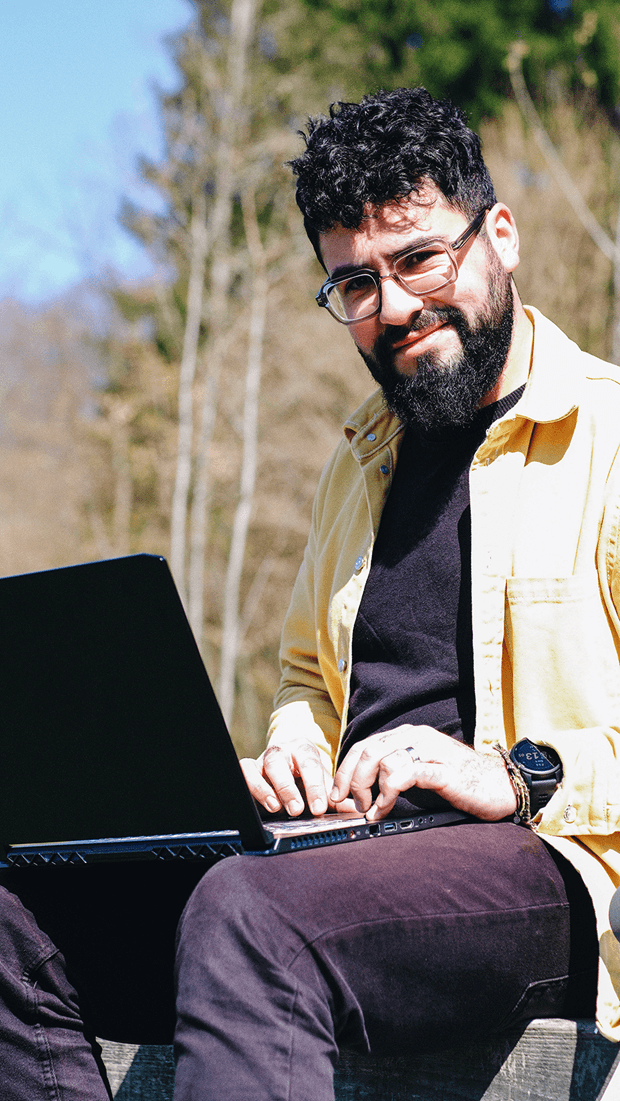 Portrait of portfolio creator