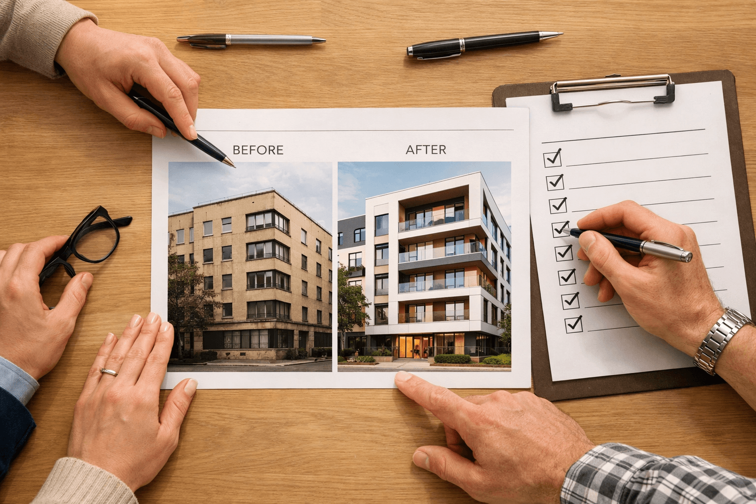 edifício necessitado de manutenção