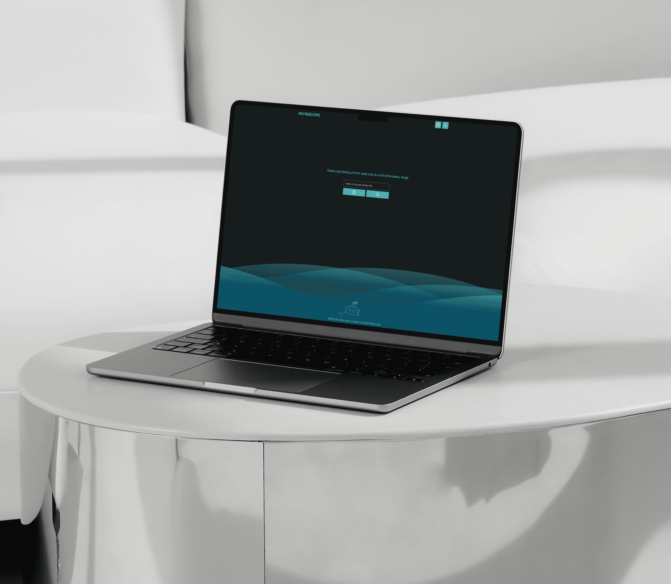 Photo of Payriscope Dark Mode on a laptop