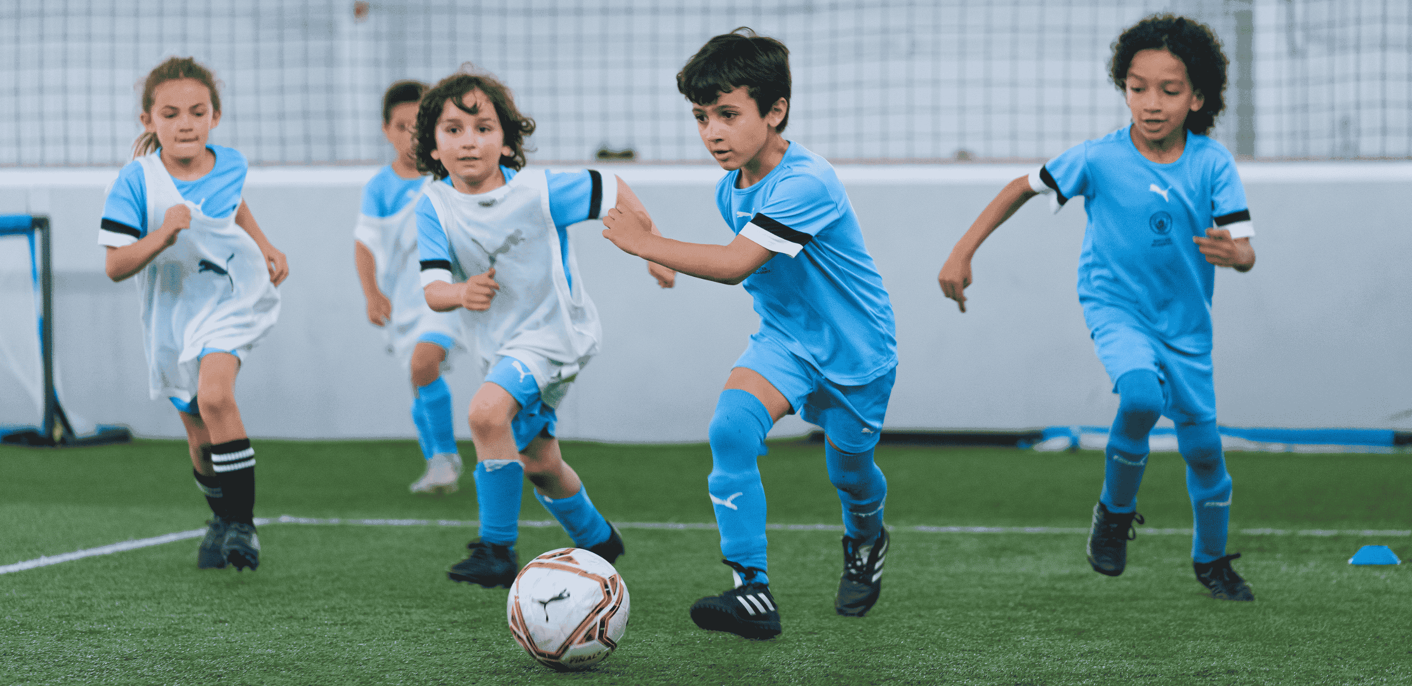 Man City Manchester City soccer football kids sofive US