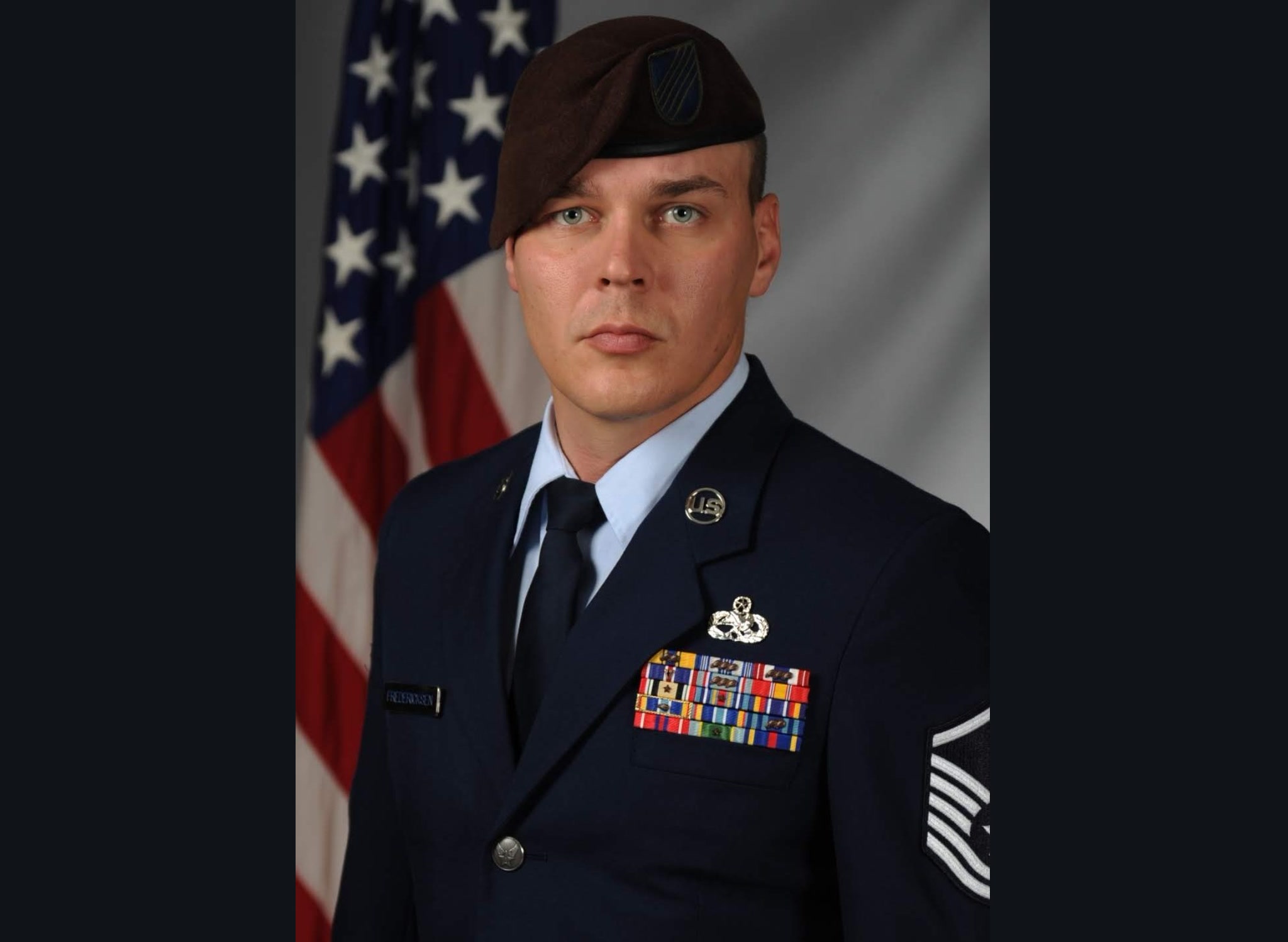 Matt Fredericksen in U.S. Air Force service dress