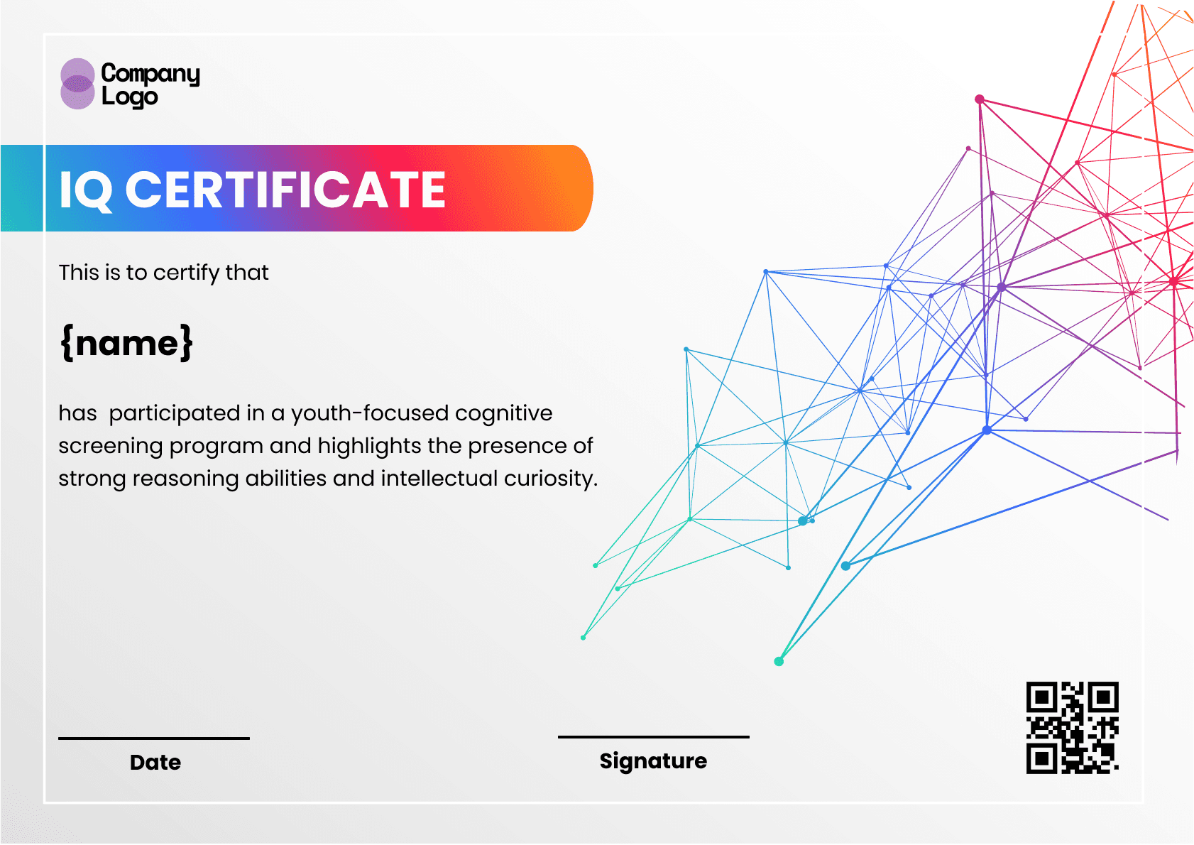 Wauld - Professional and attractive green recognition badge template