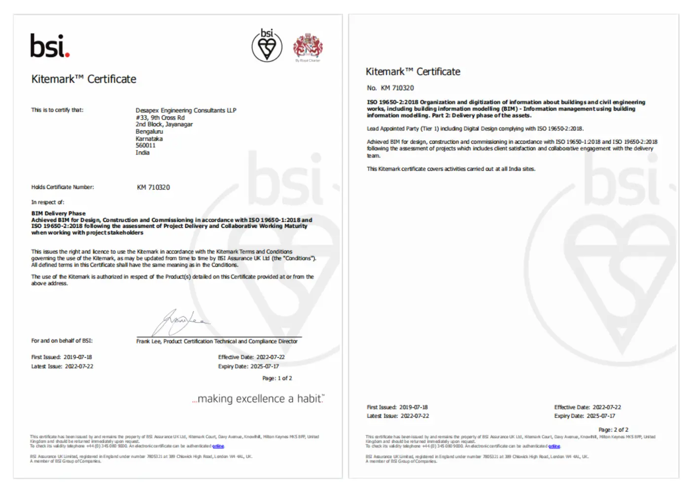 ISO 19650, bsi kitemark certificate, image