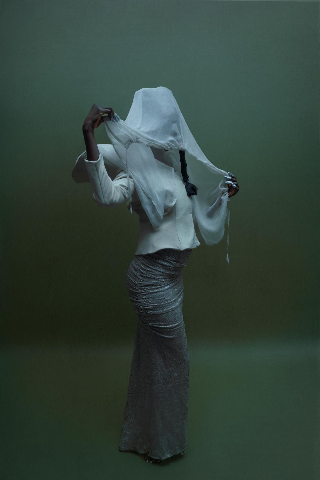 Elegant fashion portrait in soft lighting