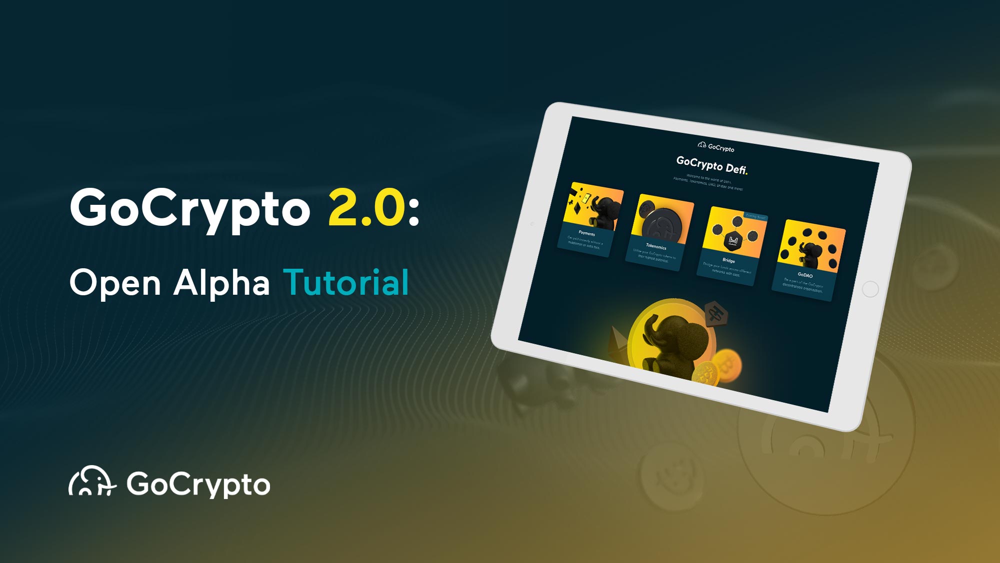 How to navigate the open alpha version of GoCrypto 2.0