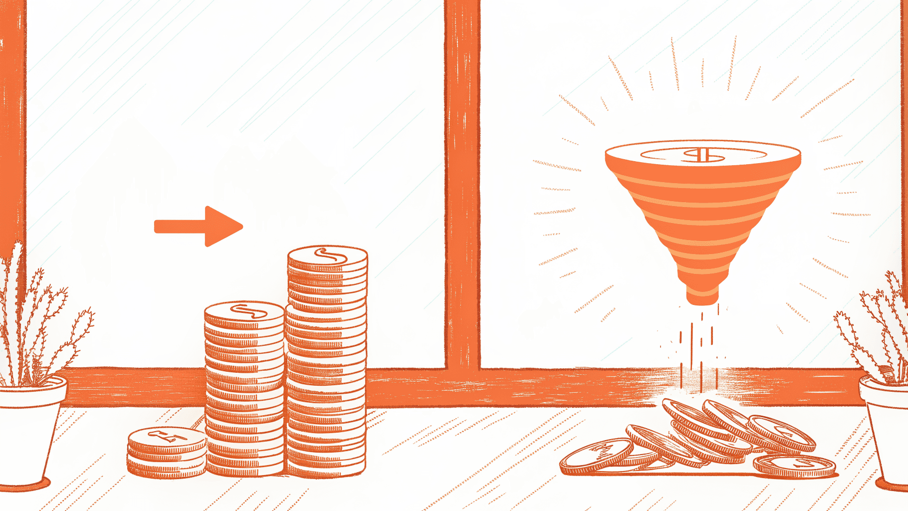 Funnel diagram showing gross settlement shrinking after fees into a smaller claimant payout pool