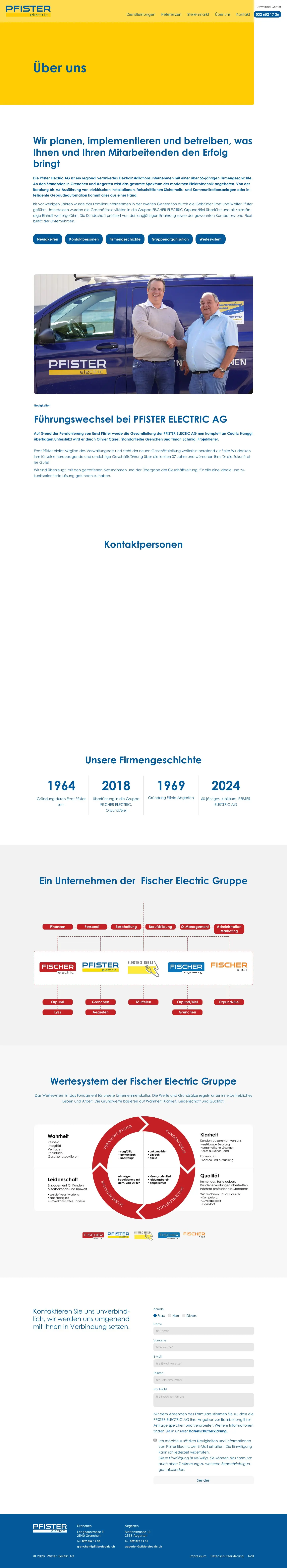 Pfister Electric – Über uns