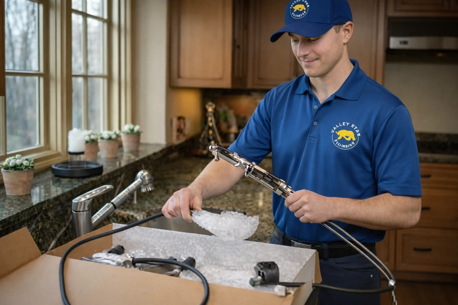Licensed plumber in Fresno providing residential plumbing service.