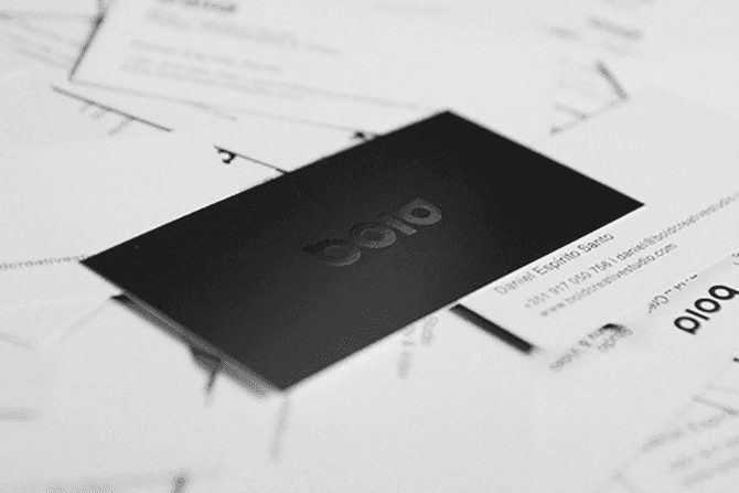 an image of bold business cards