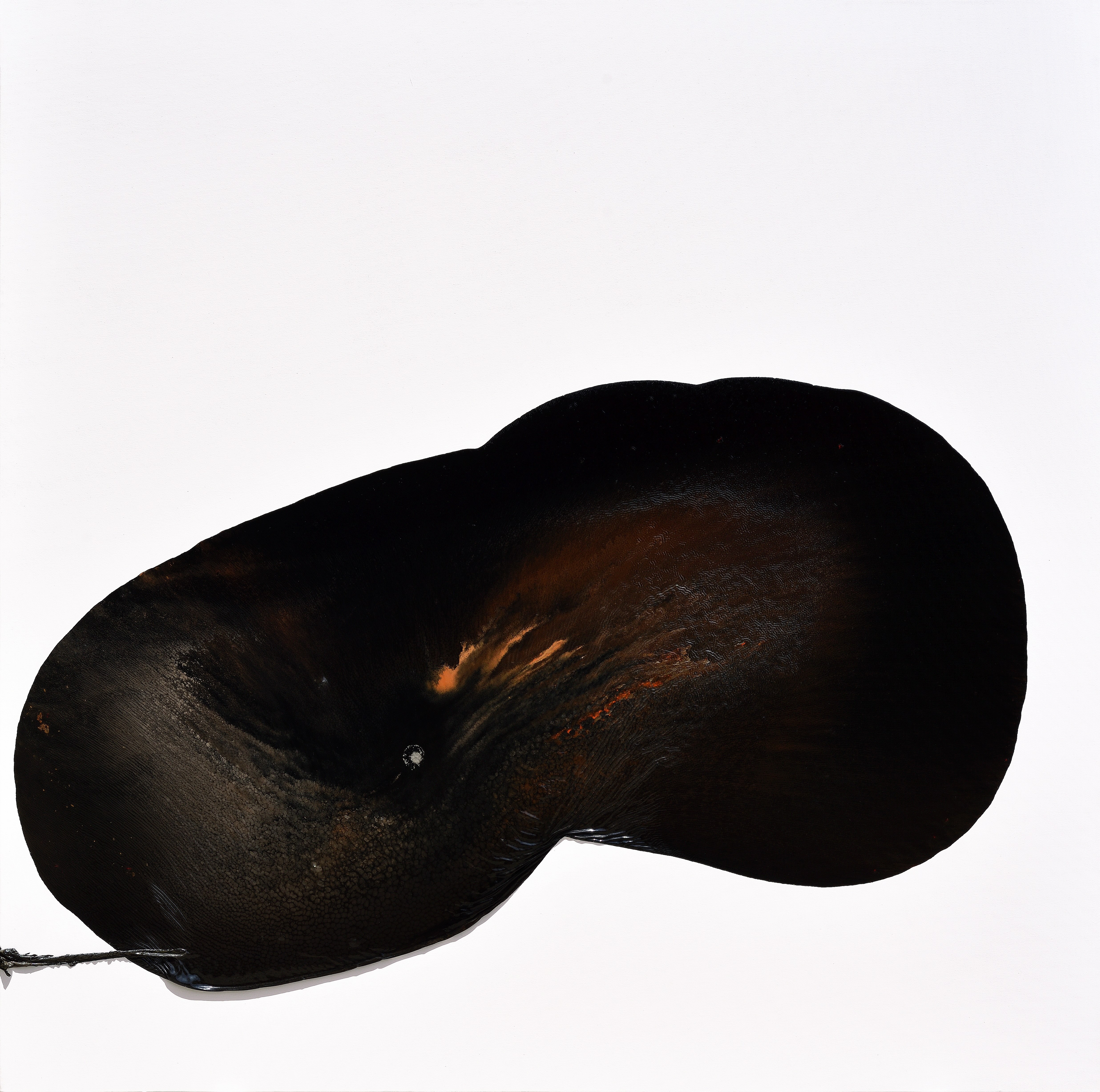 herd of sheep on road painting