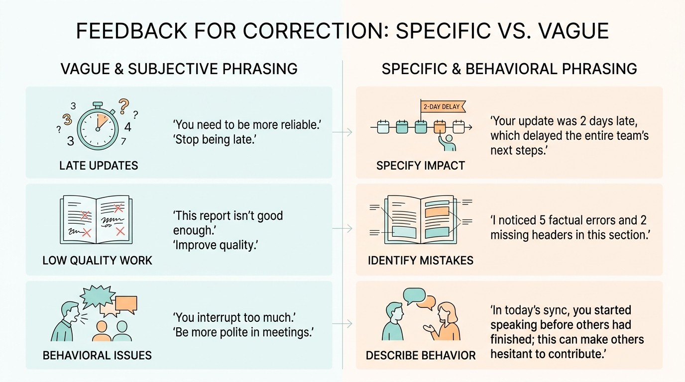 10 Examples for Constructive Correction and Accountability