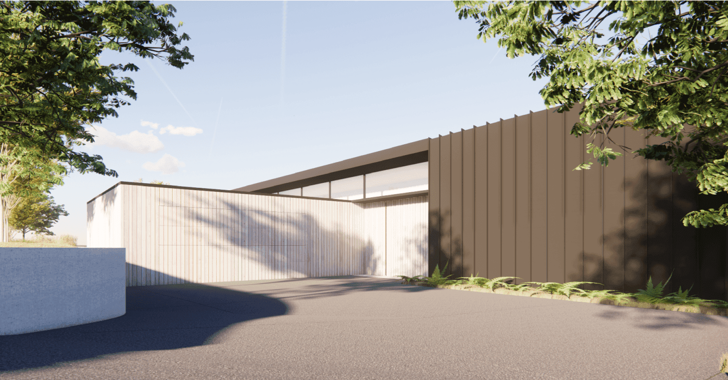 Architectural residential house entrance for project tender preparation in NZ