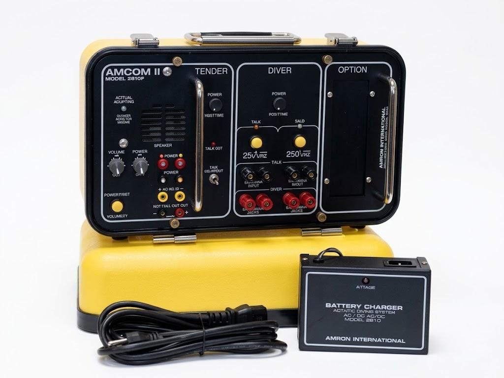 Commercial diving communications system reference equipment.