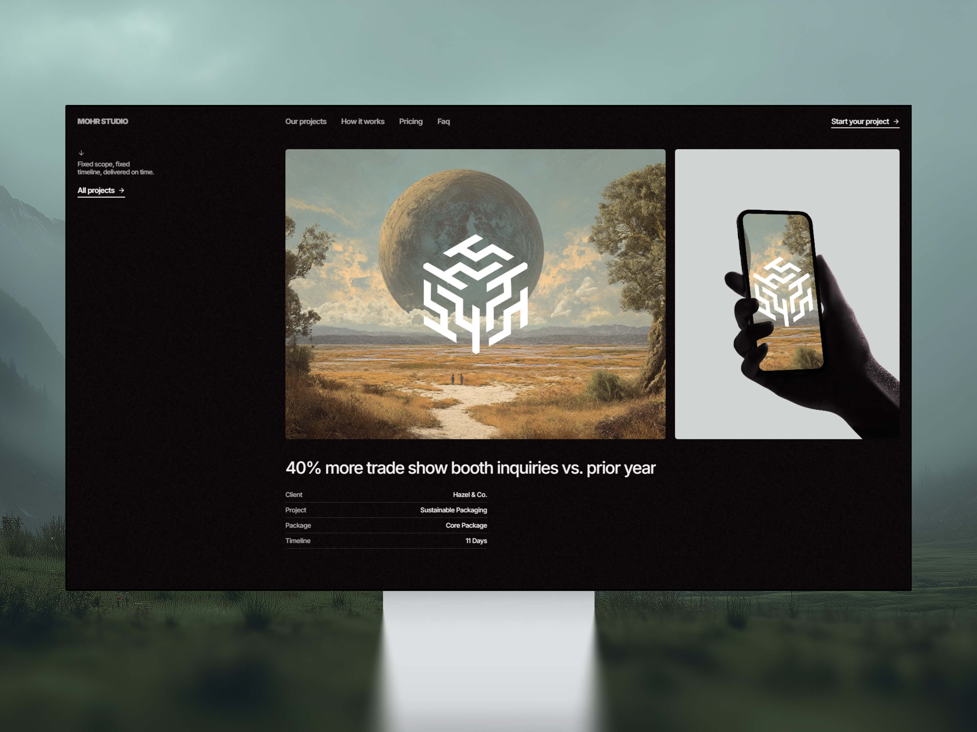 Flux logo preview tablet