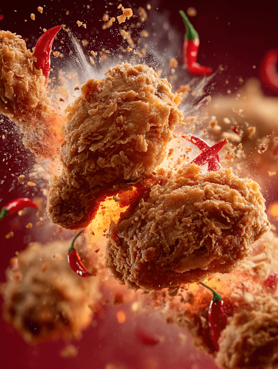 Commercial Food Photography Several KFC Chicken