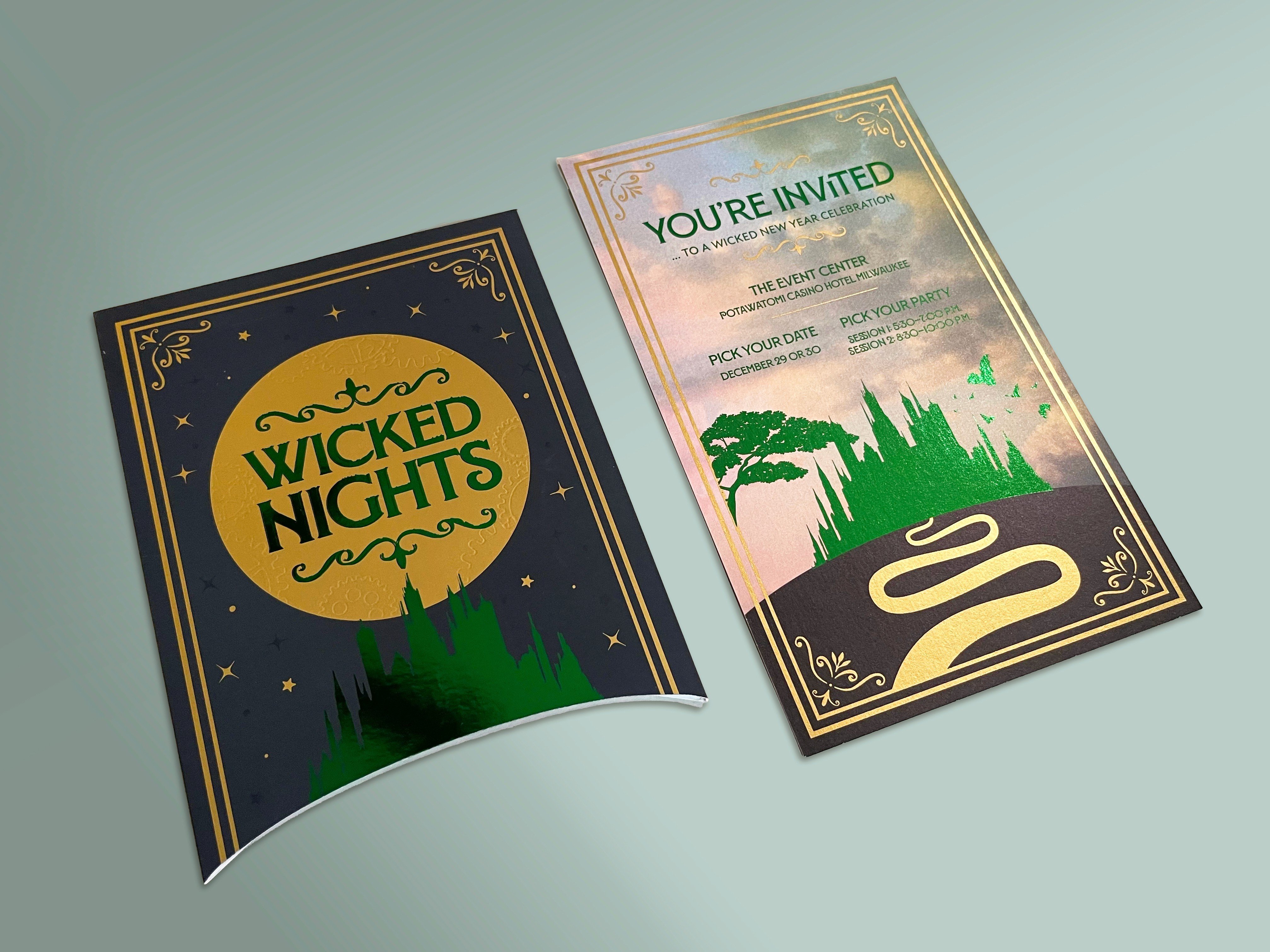 Wicked Nights sleeve and insert