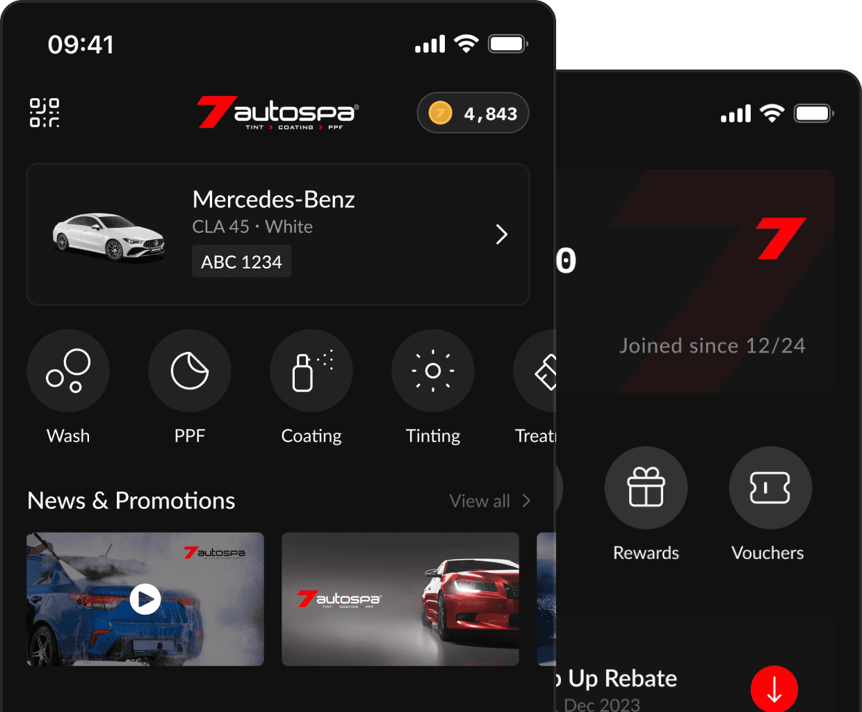 7autospa app design