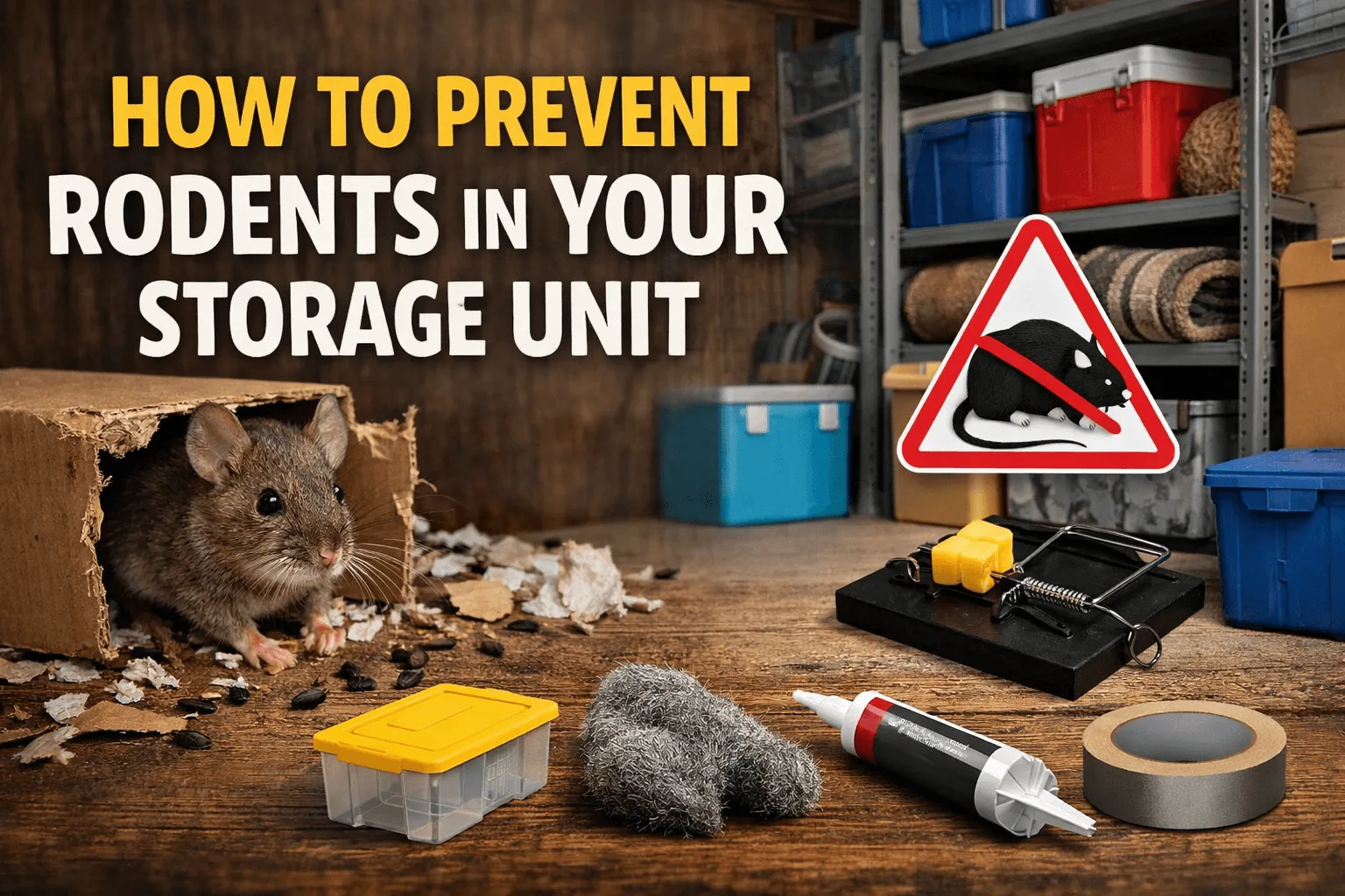 How to prevent rodents in a storage unit