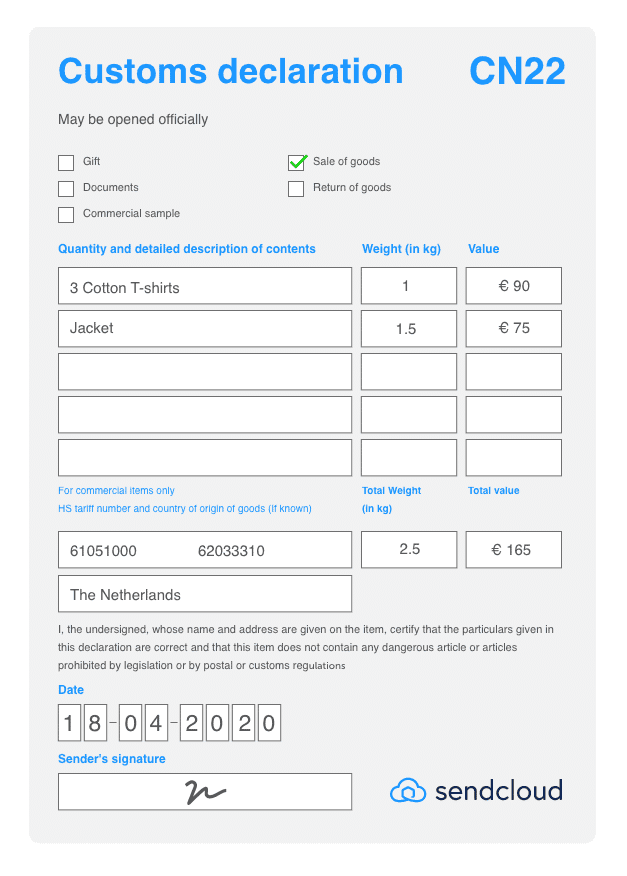 customs documentation