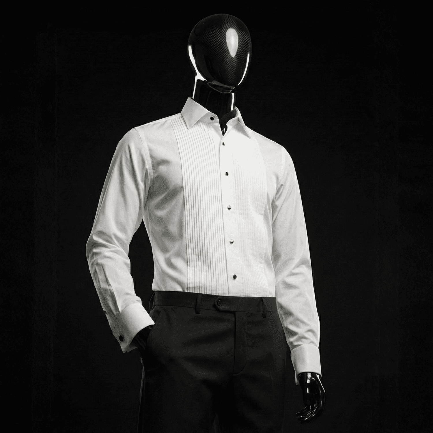 Ceremonial shirt with stripes