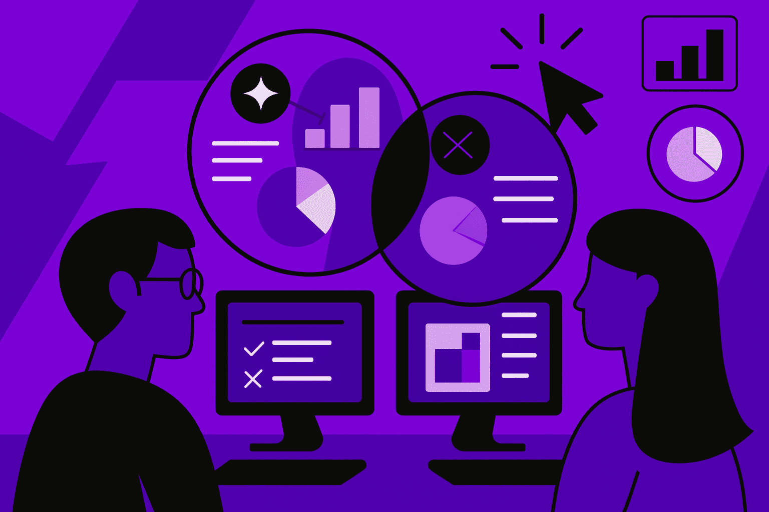 marketing personas analysis showing overlapping behavioral segmentation