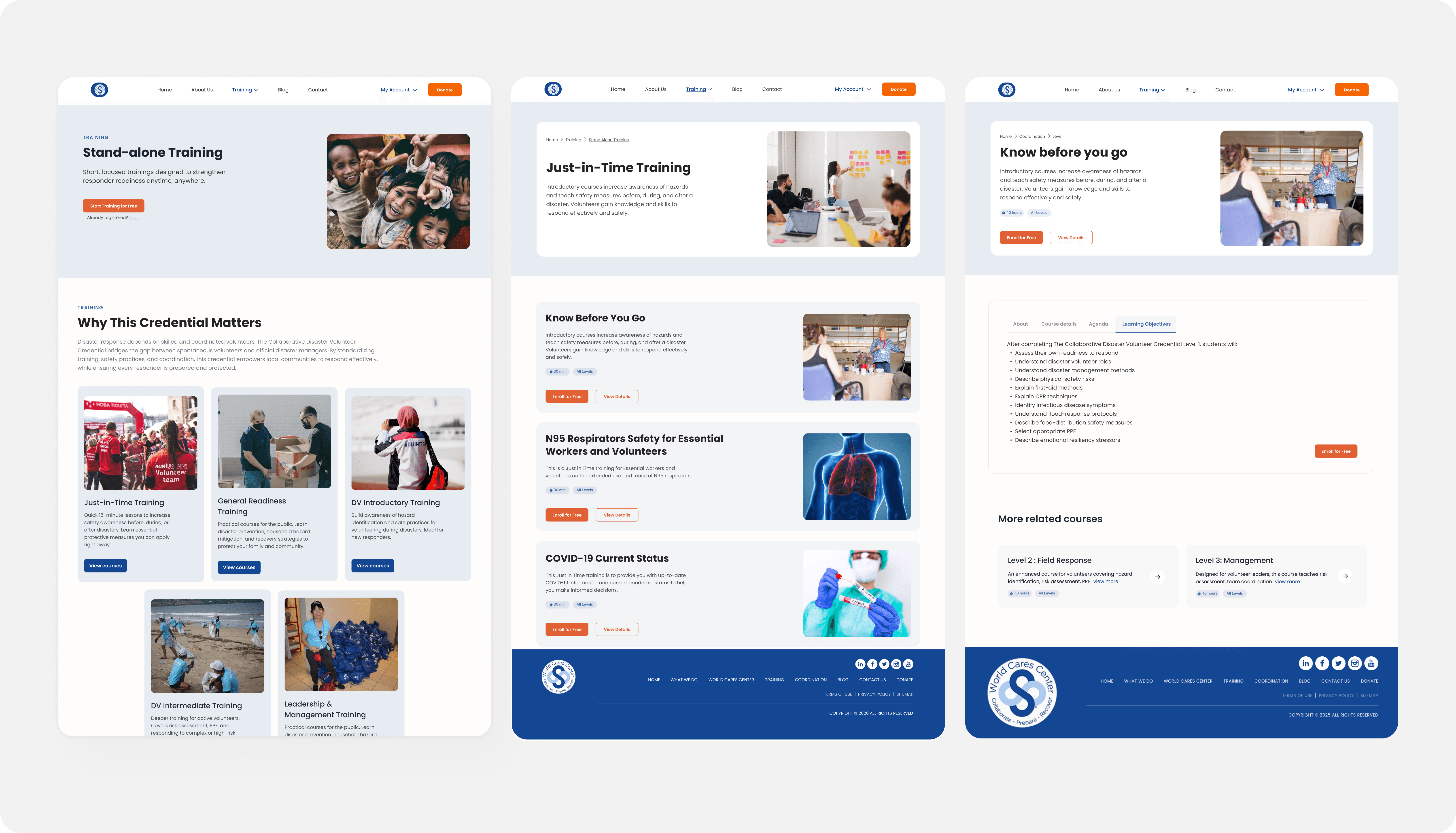 After - Training Portal - courses desktop view
