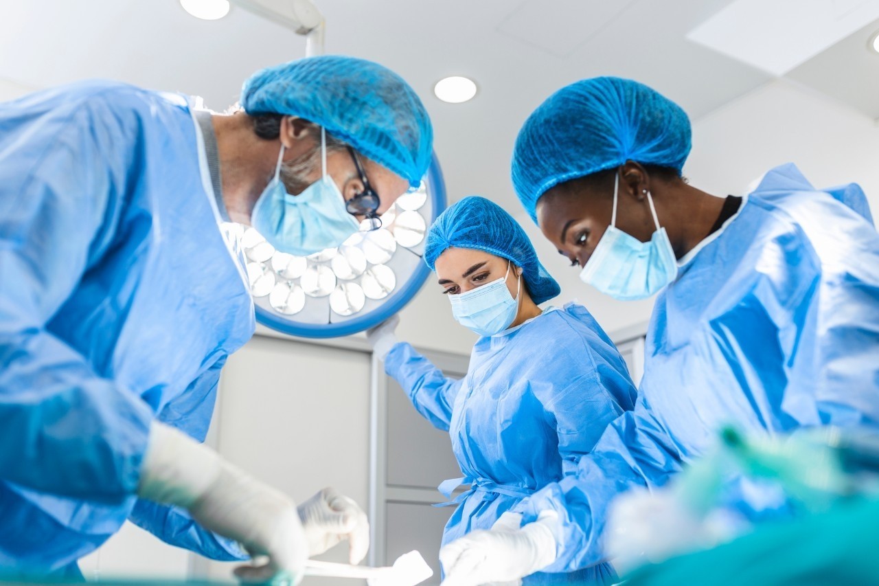 Surgical staff in operating room