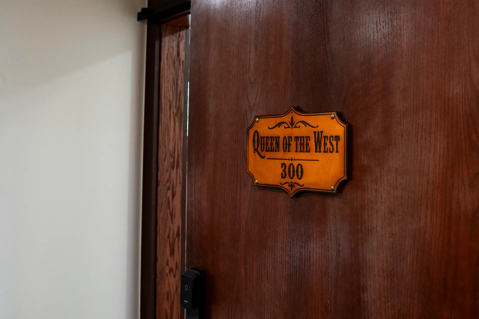 Queen of the West 300 room door