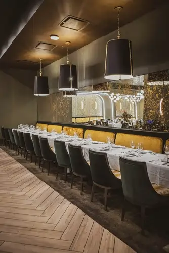 Normans bar area ready for service