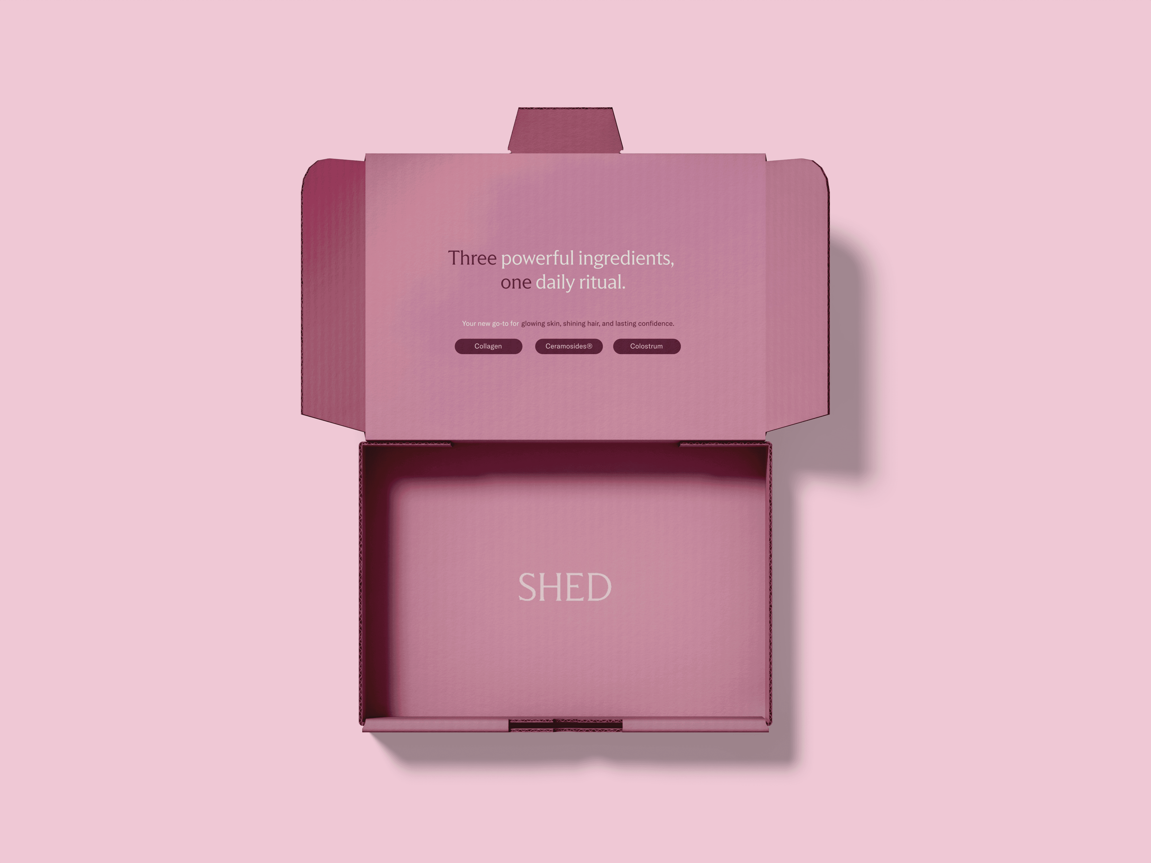 Triple Beauty Blend shipping box inside