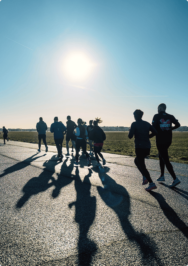 Runners running the Pace Race