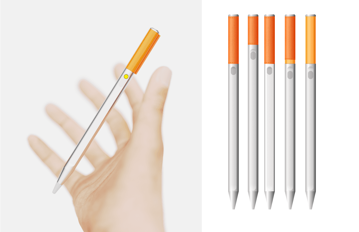 Colour-picking stylus studies
