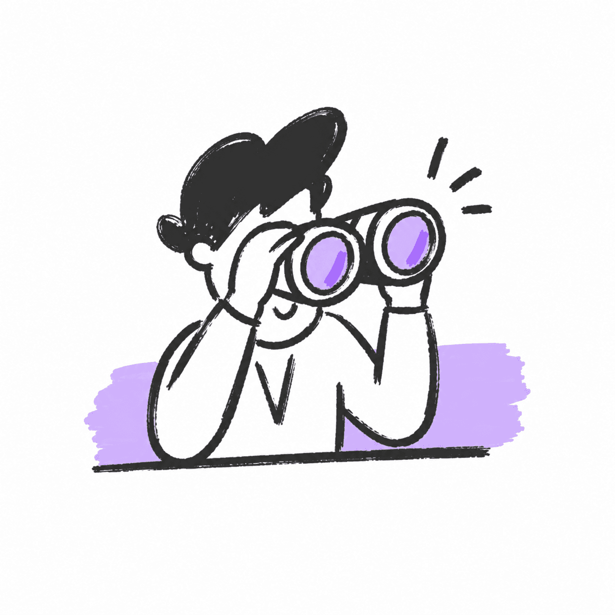 Image of someone looking at the future.